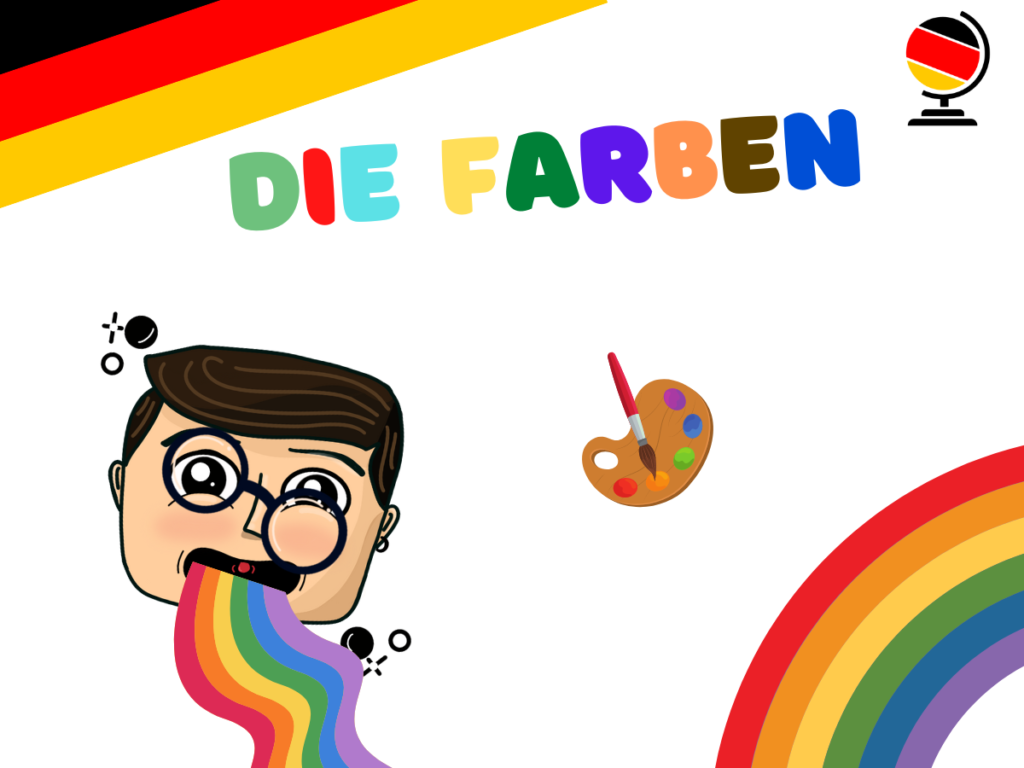 Jorge escupiendo los colores en alemán