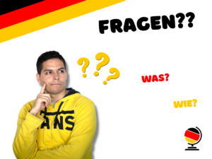 Jorge explica las preguntas en alemán