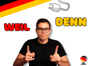 Jorge explicando y comparando los conectores weil y denn en alemán